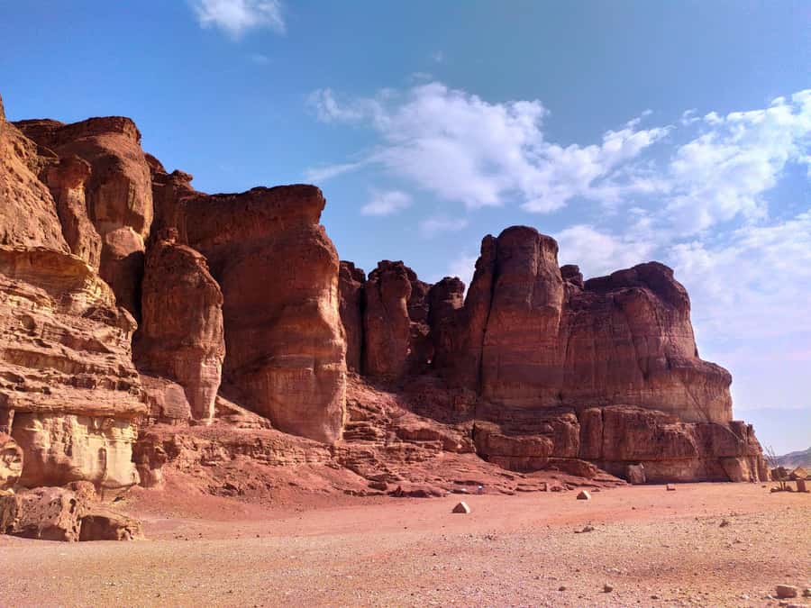 From Eilat: Timna Park Guided Jeep Tour - First views of Timna’s colored rock