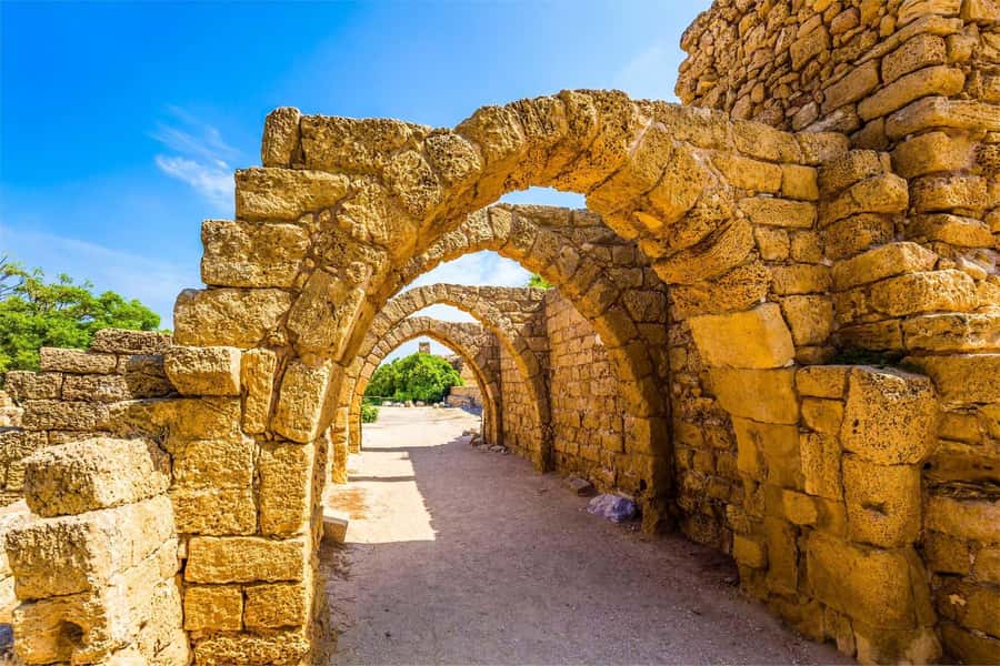 From Jerusalem: Caesarea, Haifa, Acre & Rosh Hanikra Tour - Caesarea, where Herod built for Rome