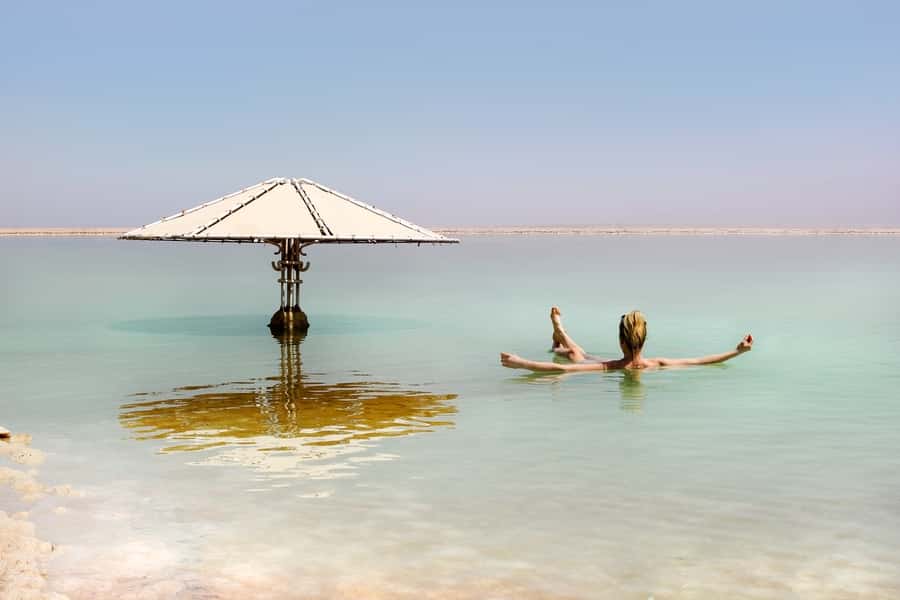 From Jerusalem: Relaxing Dead Sea Spa & Sightseeing Day Tour - Views toward ancient Jericho