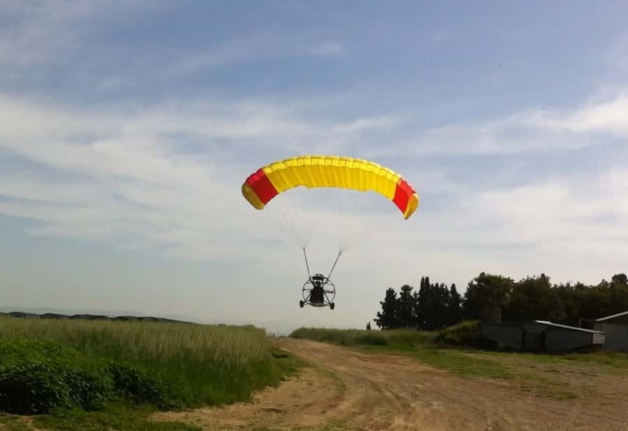 From Tel Aviv: Flying ATV - See Israel from Above - Reaching Ein Vered Airstrip from Tel Aviv
