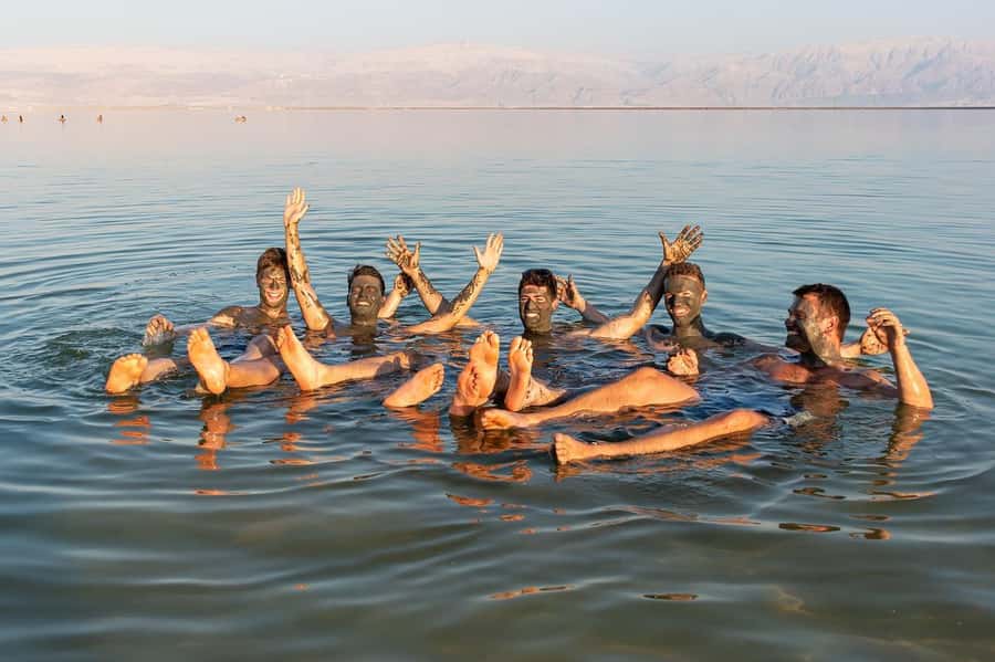 From Tel Aviv: Full-Day Dead Sea Relaxation Tour - Looking across the desert toward Jericho