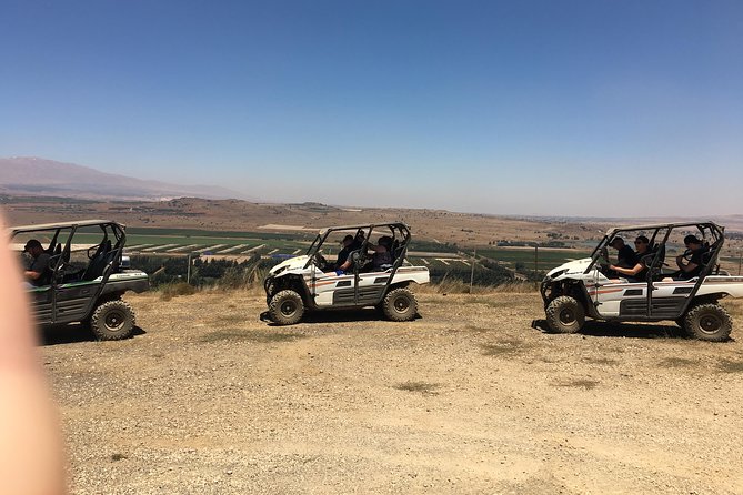 GoKEDEM Golan Heights ATV Action & Wine-Tasting Tour From Tel Aviv - Mount Bental and the triangle border view