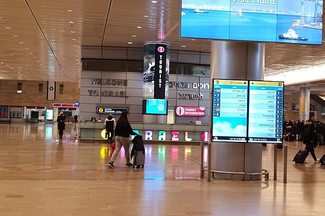 Package VIP Skip Line Services in BGN Airport with Transfer to Tel aviv Hotels - Departure from Tel Aviv to Terminal 3