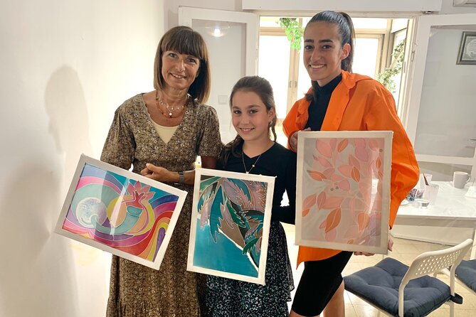 Private Silk Wall Hanging Painting Workshop in Jerusalem - Painting Your 30 by 40cm Wall Hanging